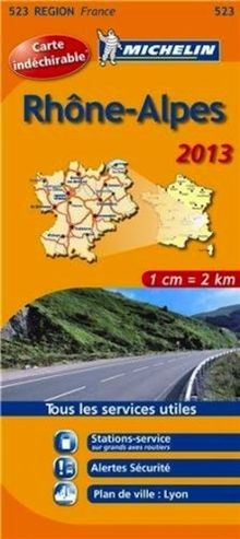 Carte routiere 523 rhone - routiere,