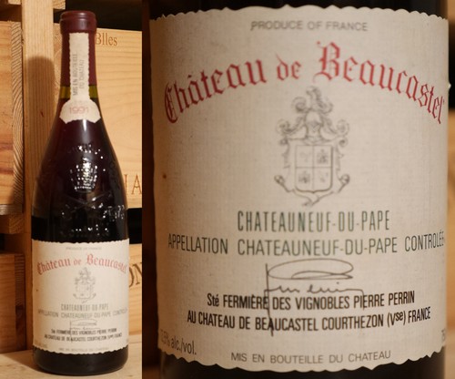 1991er chateau beaucastel - chateau,