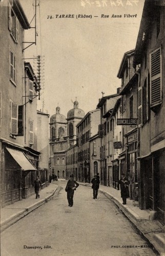 Tarare rhône straße in - tarare, rhône,