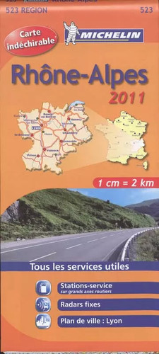 Carte routiere 523 - carte, alpes