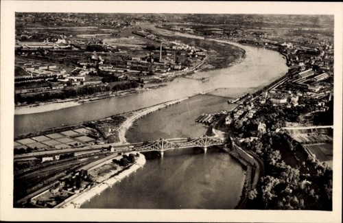 Lyon rhône luftaufnahme - lyon,